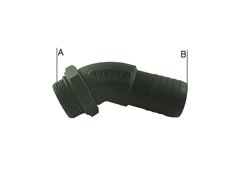 INLET FITTINGS 45° - Partzello